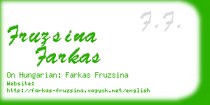 fruzsina farkas business card